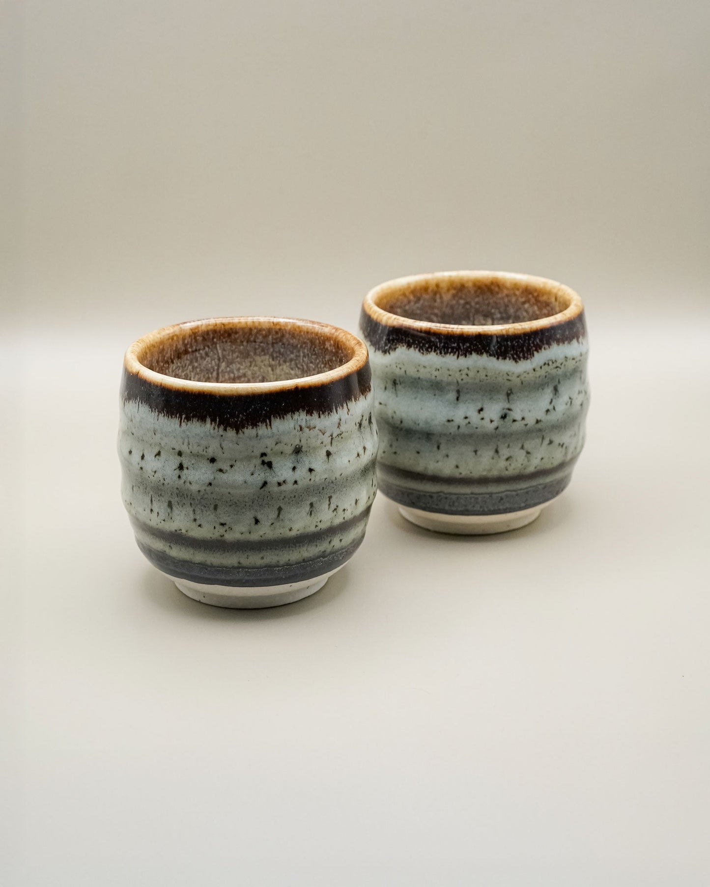 Mino - Yaki ceramiczne kubeczki na herbatę (jeden) - CIABA | JAPOŃSKA ZIELONA HERBATA