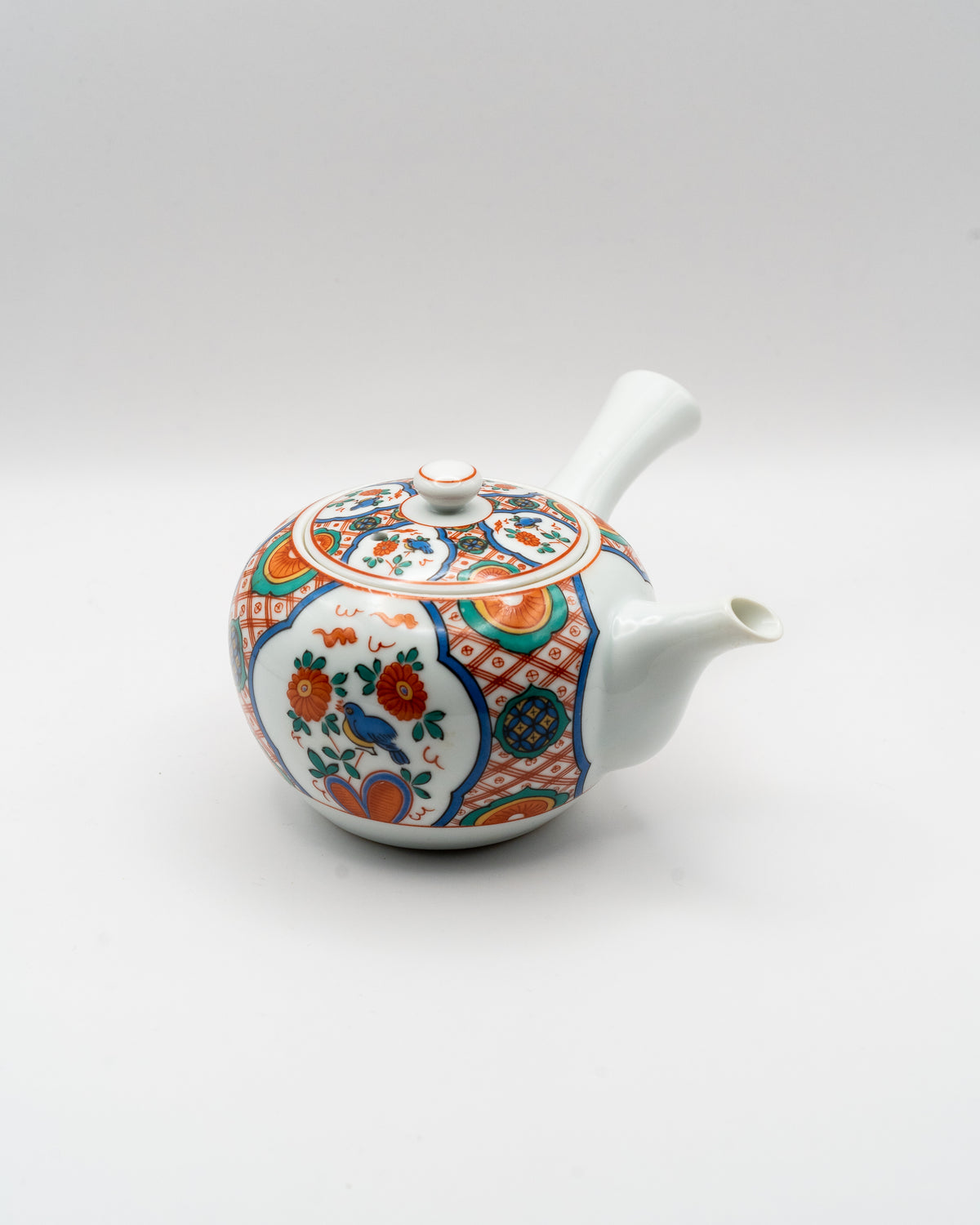 Arita-Yaki Tea Set - Kyusu & 5 Yunomi