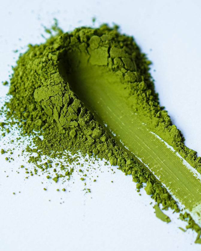 A heap of matcha powder