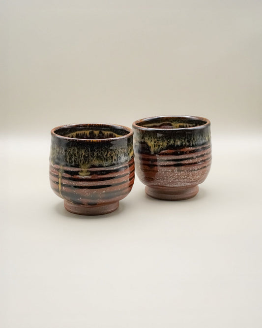 Arita - Yaki ceramiczne kubeczki na herbatę (dwa) - CIABA | JAPOŃSKA ZIELONA HERBATA