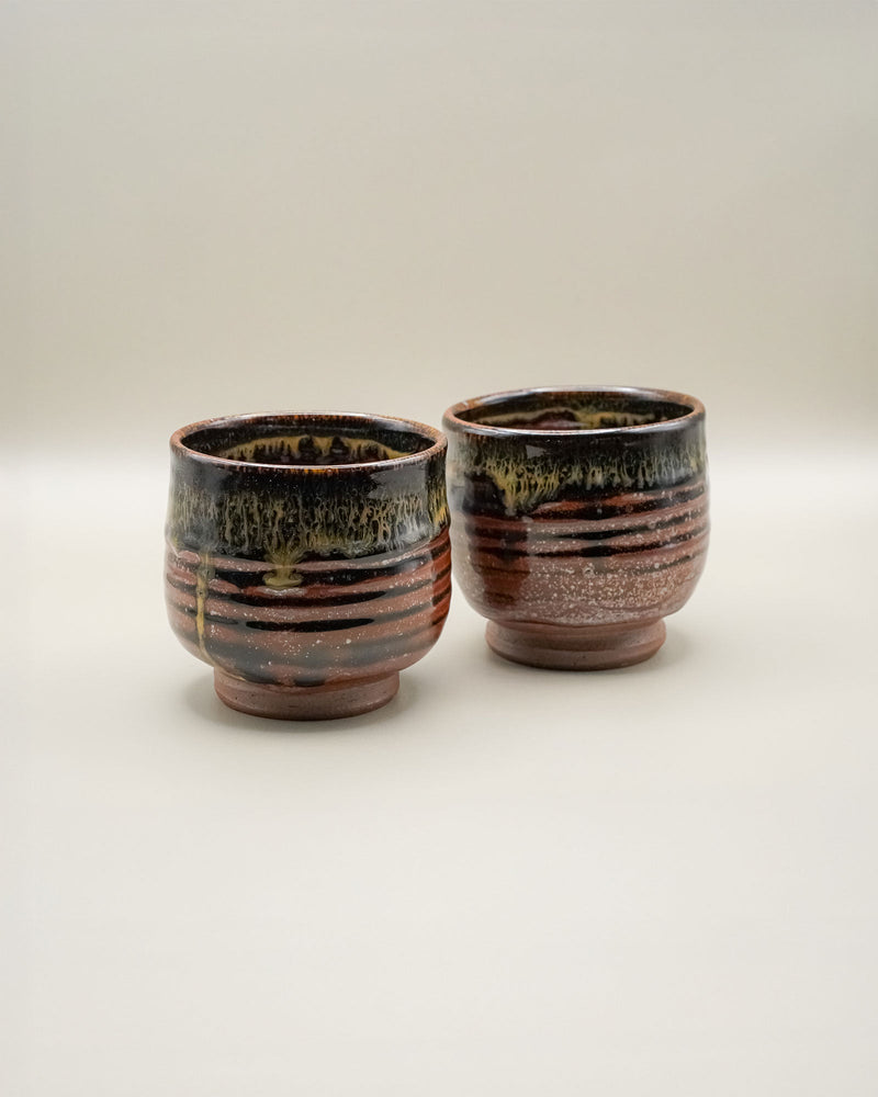 Arita - Yaki ceramiczne kubeczki na herbatę (dwa) - CIABA | JAPOŃSKA ZIELONA HERBATA