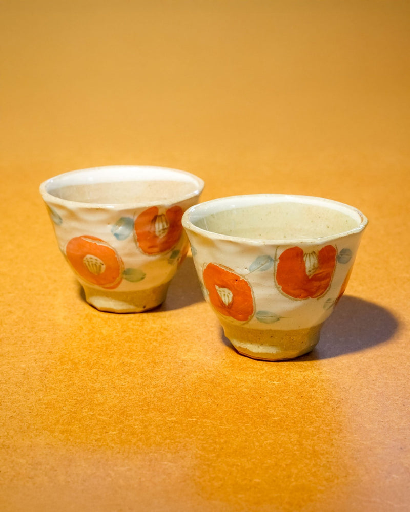 Ceramiczne kubeczki na herbatę (dwa) - CIABA | JAPOŃSKA ZIELONA HERBATA