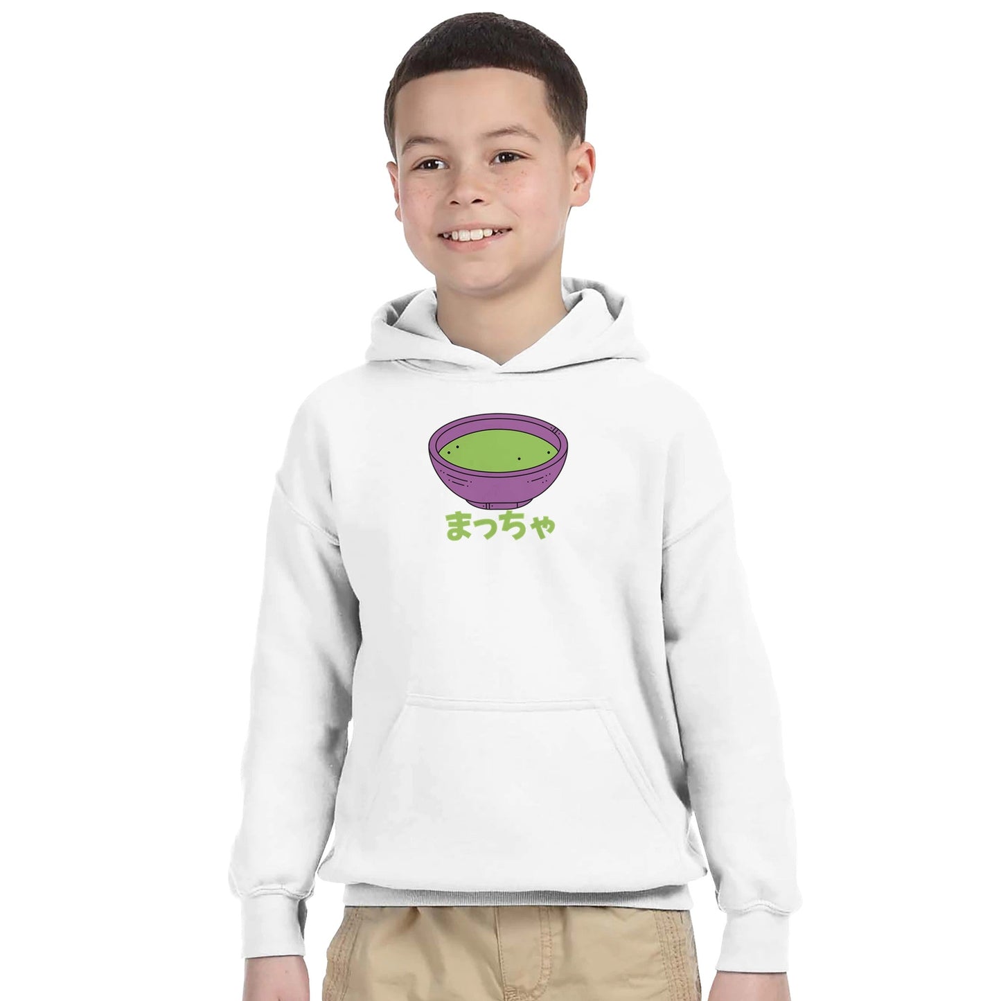 Classic Kids Pullover Hoodie "Matcha" - CIABA | JAPOŃSKA ZIELONA HERBATA