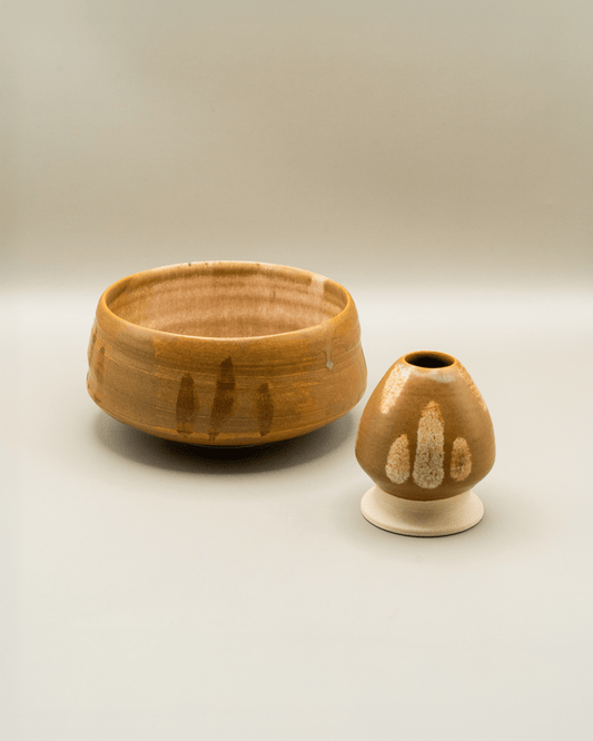 Matchawan & Chasen Naoshi set - Sabina Benčíková (Struktura Ceramics) - CIABA | JAPOŃSKA ZIELONA HERBATA
