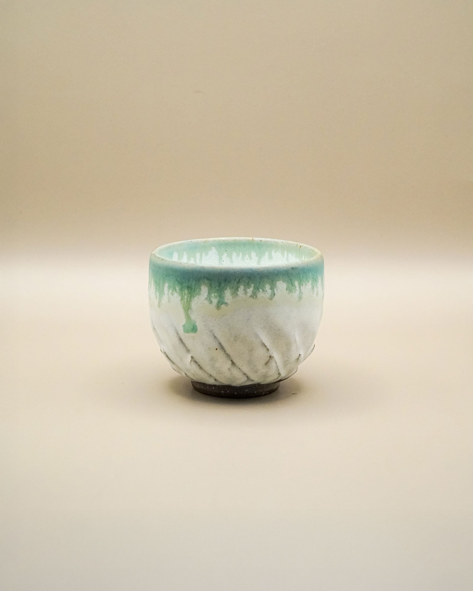 Mino - Yaki ceramiczne kubeczki na herbatę (dwa) - CIABA | JAPOŃSKA ZIELONA HERBATA