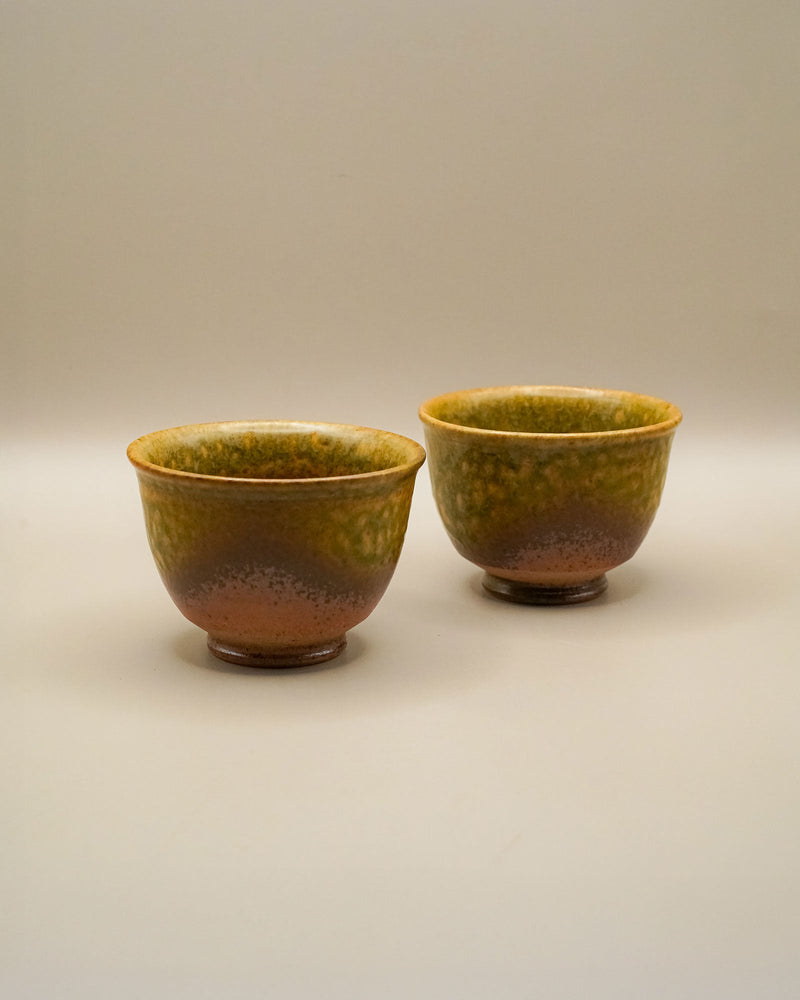 Tokoname - Yaki ceramiczne kubeczki na herbatę (dwa) - CIABA | JAPOŃSKA ZIELONA HERBATA
