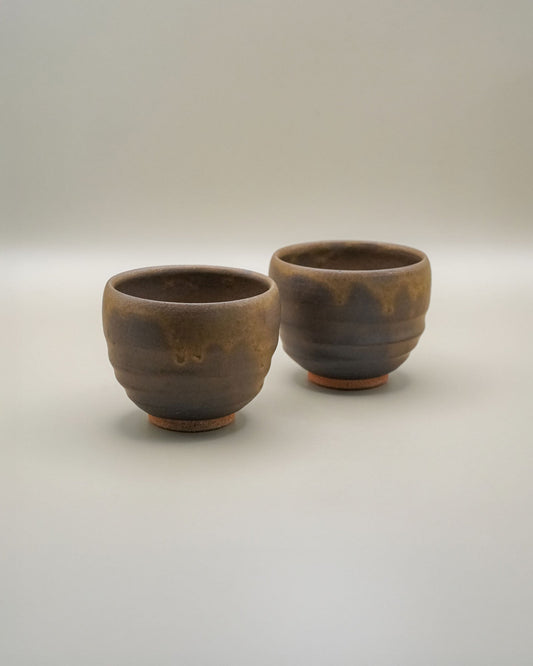 Tokoname - Yaki ceramiczne kubeczki na herbatę (dwa) - CIABA | JAPOŃSKA ZIELONA HERBATA