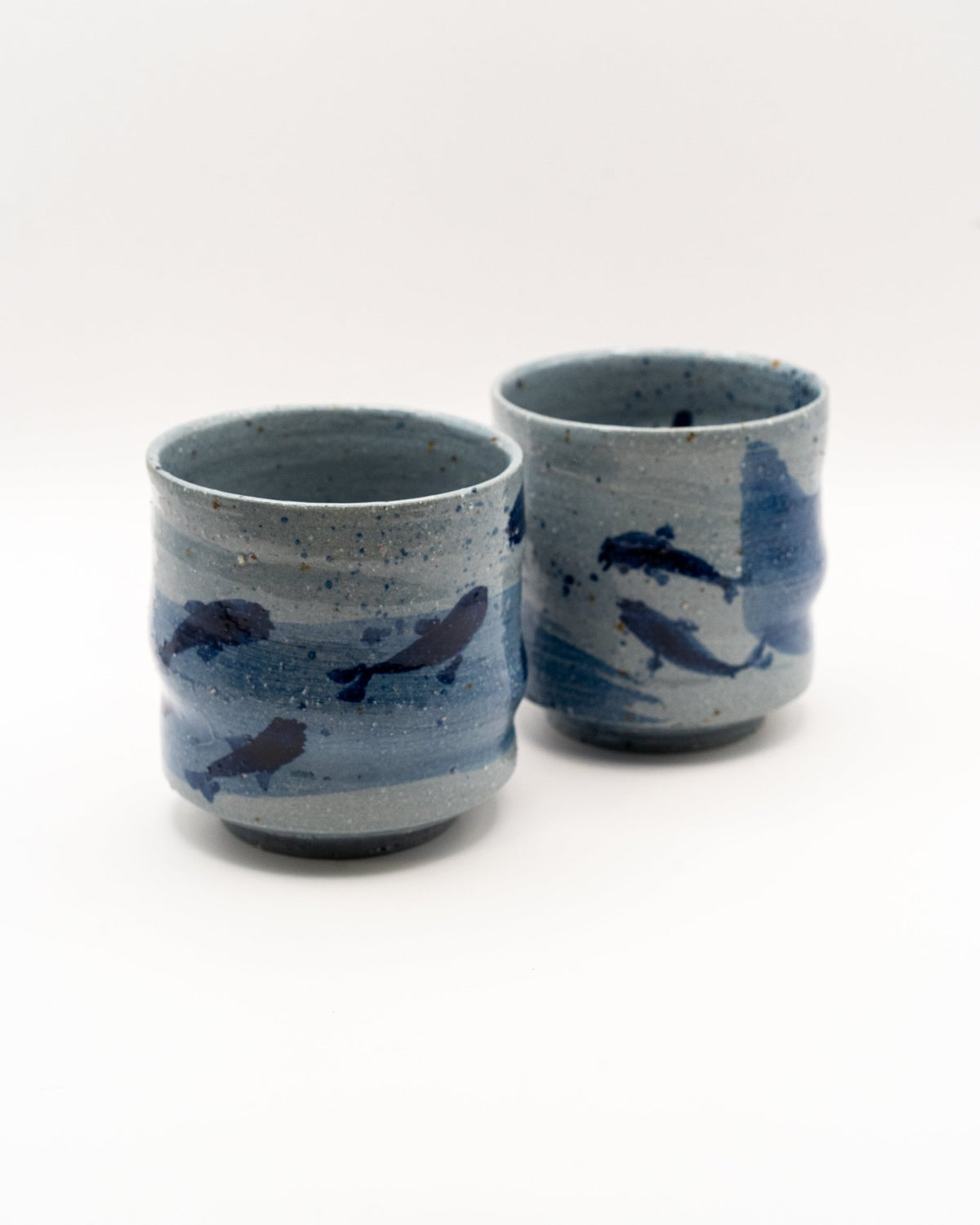 Yunomi (dwa) - Sabina Benčíková (Struktura Ceramics) - CIABA | JAPOŃSKA ZIELONA HERBATA